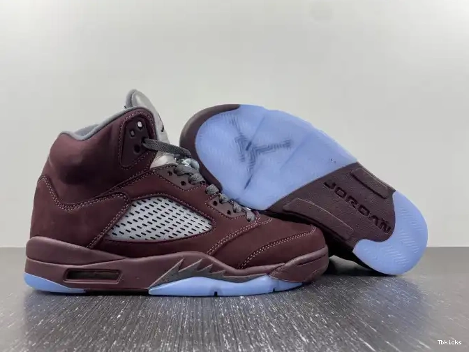 Cheap TBK Burgundy Jordan 5 DZ4131-600 Air 0501